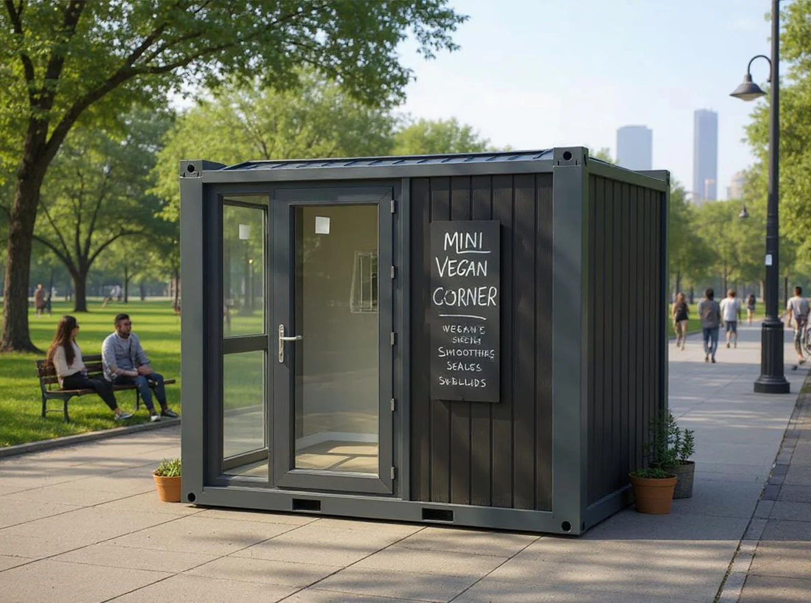 Series 300 S garden room — exterior detail with residential landscaping.