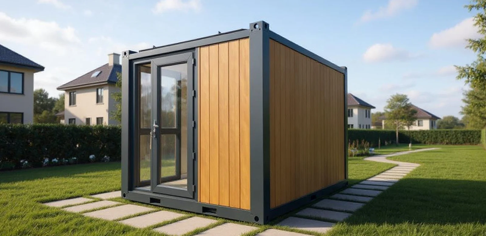 Series 300 S garden room — interior context through open door.