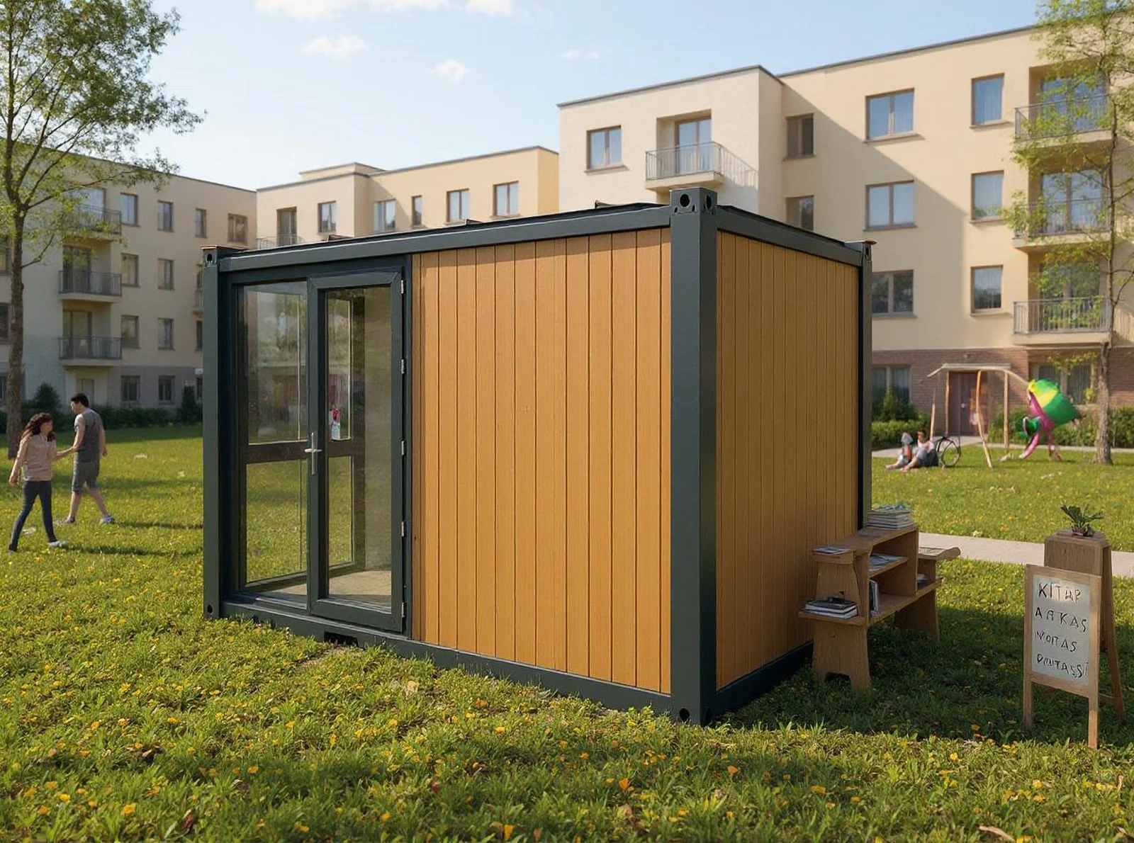 Series 400 M garden room — interior context through the glazed entry.