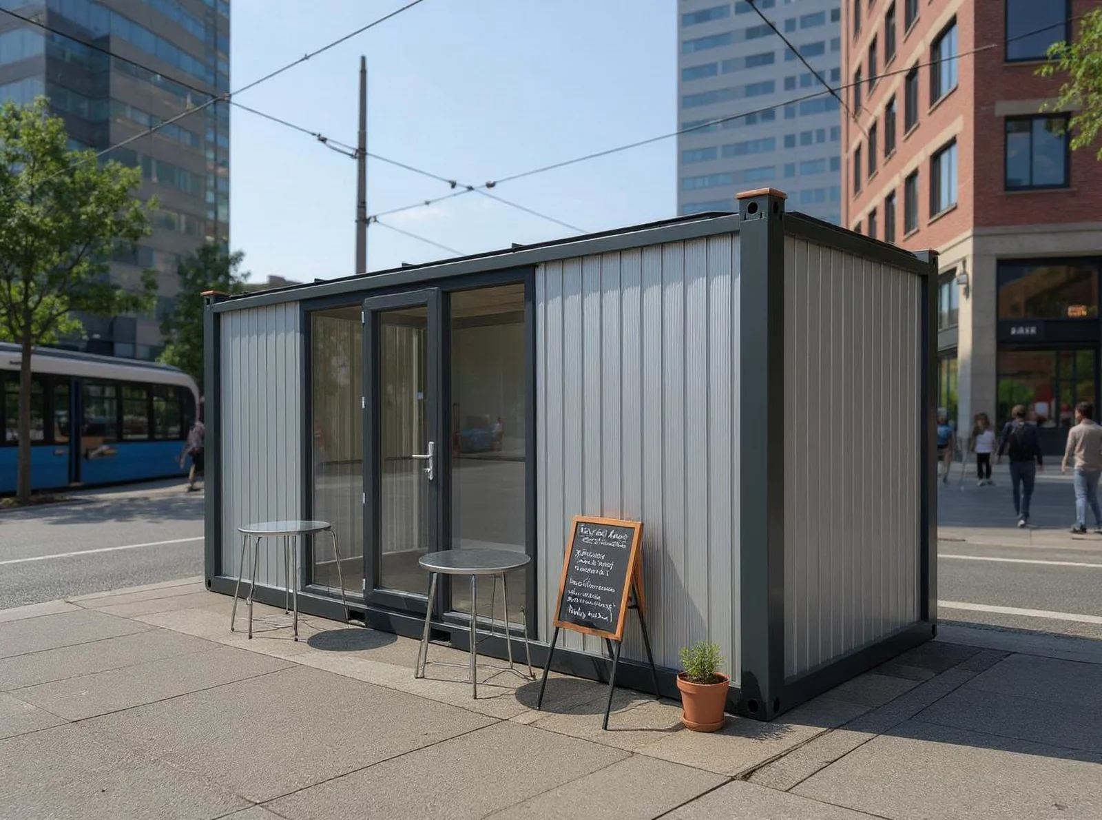 Series 600 L garden room — alternate detail showing cladding pattern.